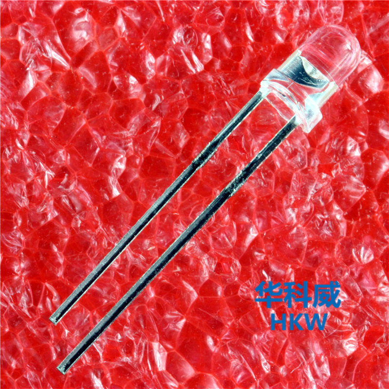 5MM white hair red light white hair red LED light red LED