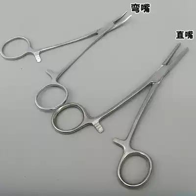 Hemostatic pliers for cupping cotton Pet hair pliers Stainless steel hemostatic pliers Elbow straight cupping pliers