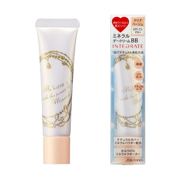 日本直邮 资生堂 integrate容耀奇肌矿物隔离妆前乳BB霜SPF25/PA+