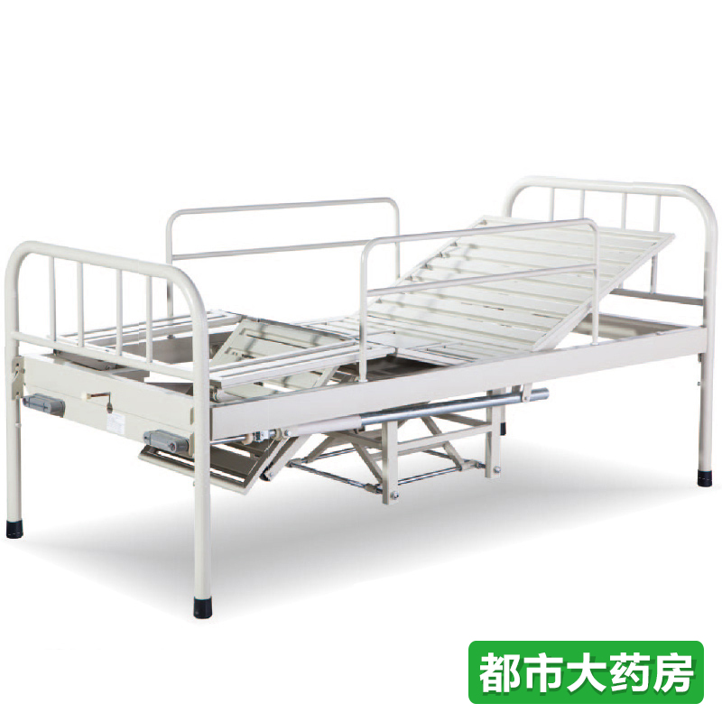 养光护理床F-17 家用医用多功能带便器带护栏餐板双摇医疗床yj