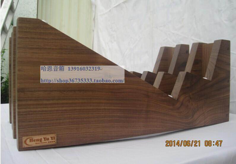 Limited time Chengyu rack high-end middle rack black walnut solid wood bracket speaker tripod large