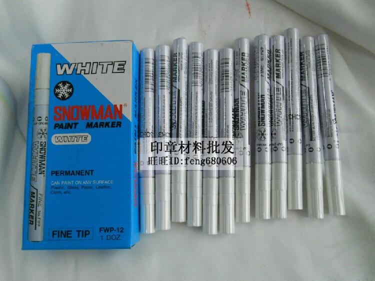 Japanese Snowman Paint Pen 0 5MM 1 0MM 1 5MM Core Ultra Fine Paint Pen Wholesale