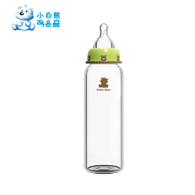 小白熊奶瓶 自然实感标准口 婴儿宝宝玻璃奶瓶 09315 240ML