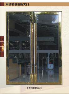 Factory direct sales of stainless steel glass fire doors nationwide delivery certificate complete