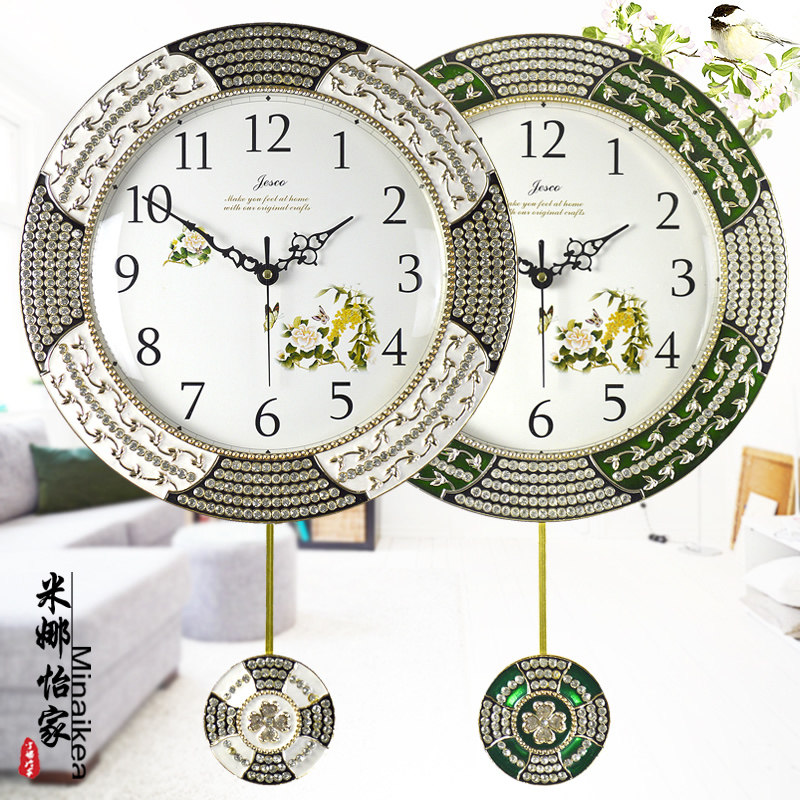 Eurostyle idylo fashion hanging bell modern minimalist large drawing room quartz clock table Korean style elegant can swing hanging bell-Taobao