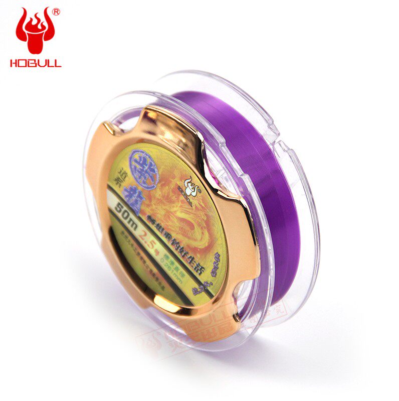 Fire Bull Purple Dragon Table Fishing Line Strong Tension Main Thread Subline Competitive Raw Silk Nylon Thread Fishing Supplies Fishing Gear