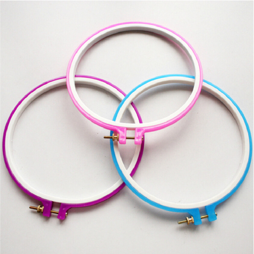 Cross stitch embroidery stretch tool new embroidery circle embroidery shed hanger embroidery frame 24CM soft plastic adjustable