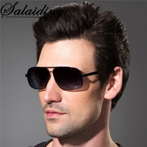Mens polarized sunglasses Retro Goggles Driving glasses Trendy driver mirror anti-glare round face driving glasses