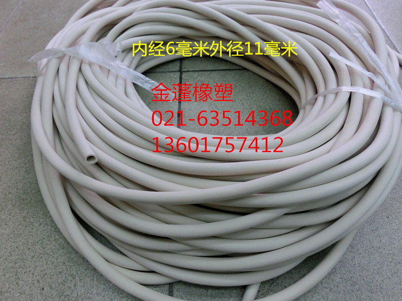 Rubber pipe quality high temperature resistant acid pH resistant rubber pipe white inner diameter 6 mm outer diameter 11 mm per meter price