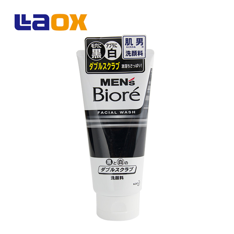 laox日本直邮花王Biore碧柔 男士 洗面奶控油洁面 去黑头130g