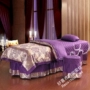 Beauty khăn trải giường cotton gia đình của bốn bộ cao cấp bông trải giường massage giường gội chăn mới của custom-made tím - Trang bị tấm khăn trải giường spa giá rẻ