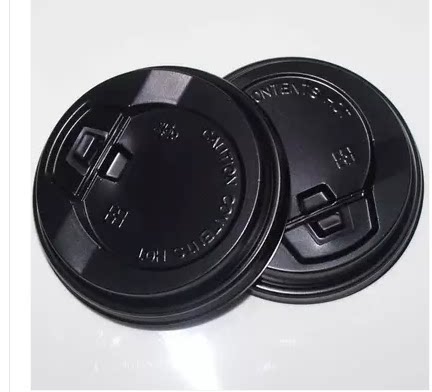 Plastic cup cover milk tea coffee cupcake cover 1000 12 16oz Anserts 90 calibre black and white switch lid