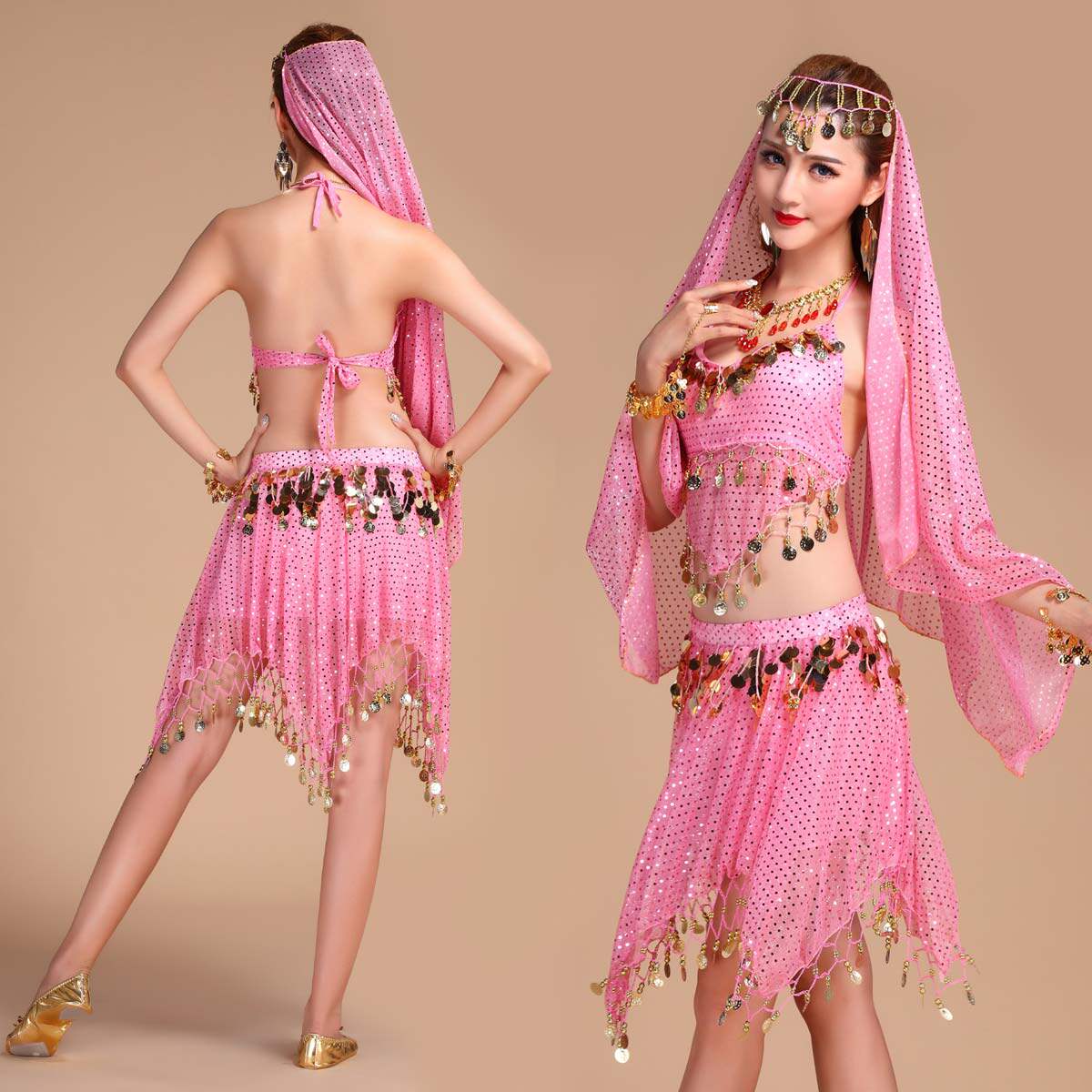 Nisha belly dance suit 2021 new Indian dance short suit Indian dance performance suit dance suit