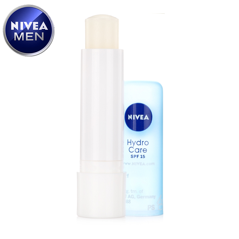 Nivea/妮维雅润唇膏水平衡4.8g滋润保湿双唇护唇防干裂淡化唇纹