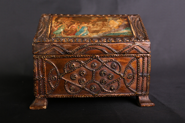 (Made in Germany) 1815 Pyd Maija Biedermeier Period antique wood jewelry boxes