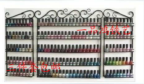 Iron art Mejia frame Grease Rack Nail Polish Shelf Wall-mounted Chia Oil Show Rack Upper Wall Cosmetic show Show