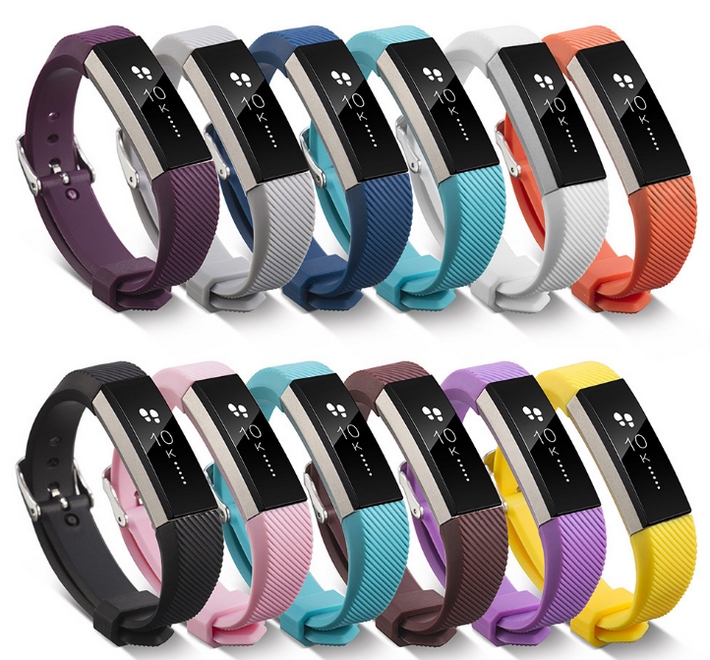 alta HR buckle twill silicone soft strap fitbit alta smart bracelet with buckle wrist guard