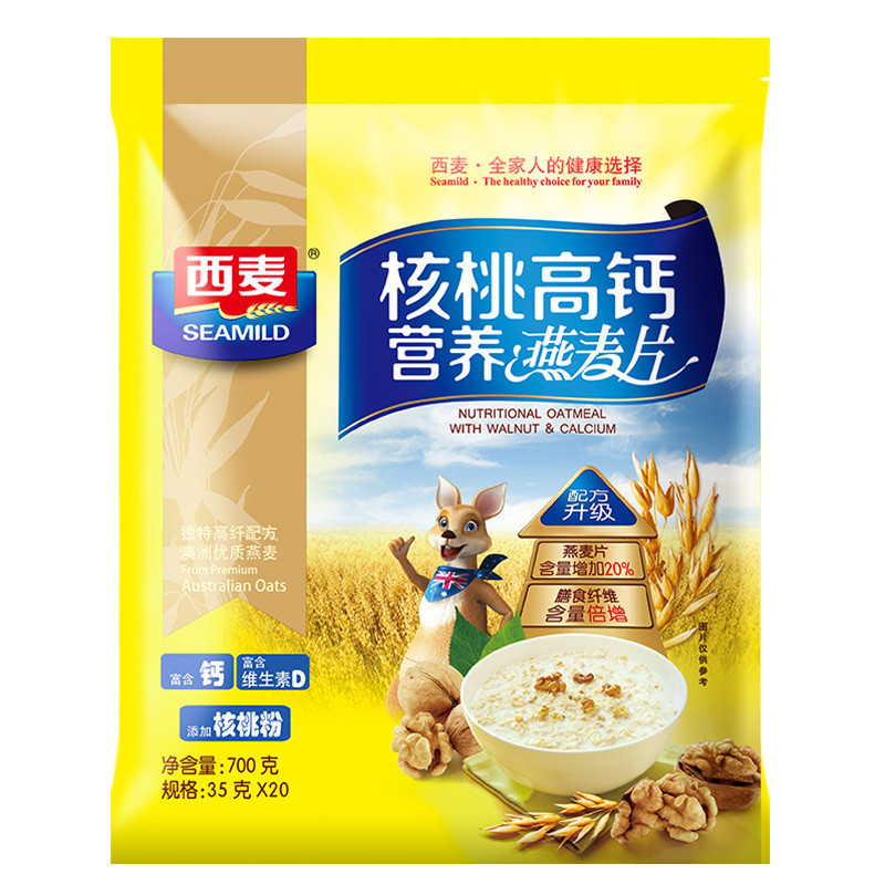 【苏宁易购】西麦 核桃高钙营养燕麦片 700g