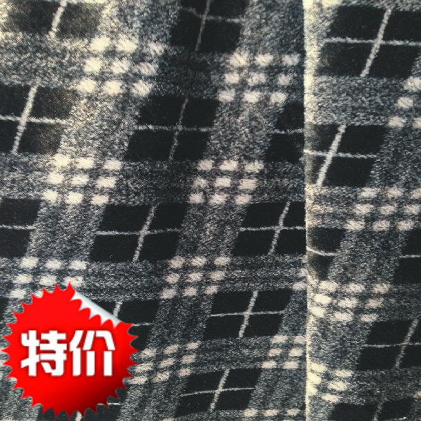 Shocking cloth lining velvet pv engraving and printing plush cloth handmade fabric 15 yuan per meter