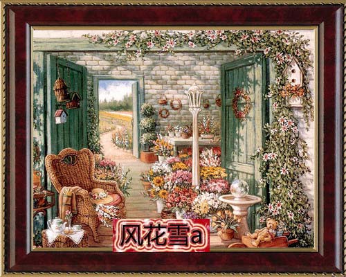 Ultra Clear Colored Cross Stitch Redrawing Drawings Source File Flower Shop 350270