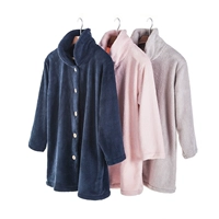 Tribute Double Eleven Nhật Bản Winter Coral Velvet Pyjama Thicken Ladies dài tay mặc nhà ấm đồ bộ nữ mặc nhà