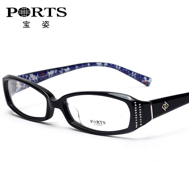 PORTS宝姿女近视眼镜框 全框高档板材镜架 配眼镜 专柜正品PM6616