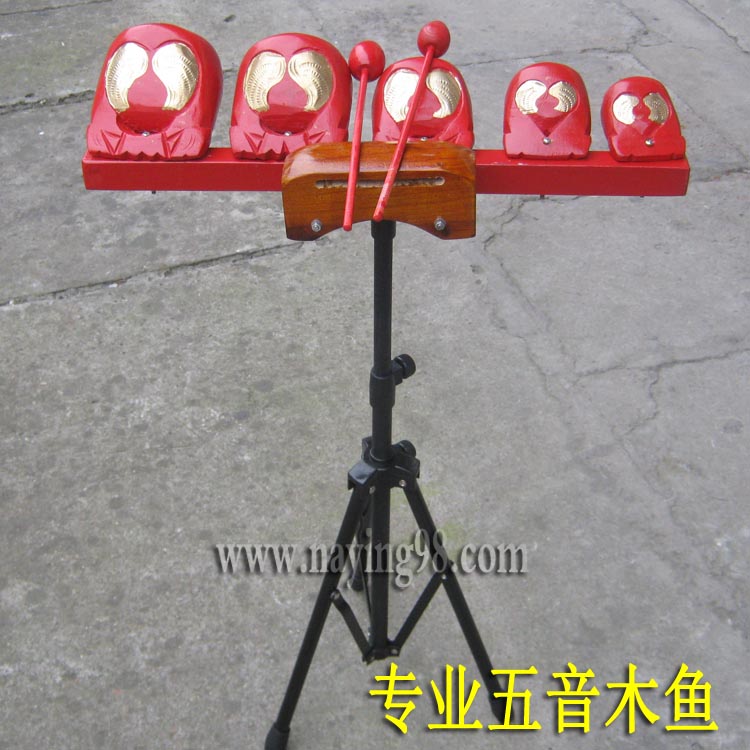 Booking professional Wuyin Muyu Zi Opera Troupes Play Special Percussion Instruments Suit Wooden Fish 5 Soundtrack