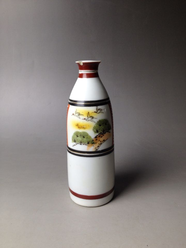 Japan Return Porcelain Kutani Wine Bottle