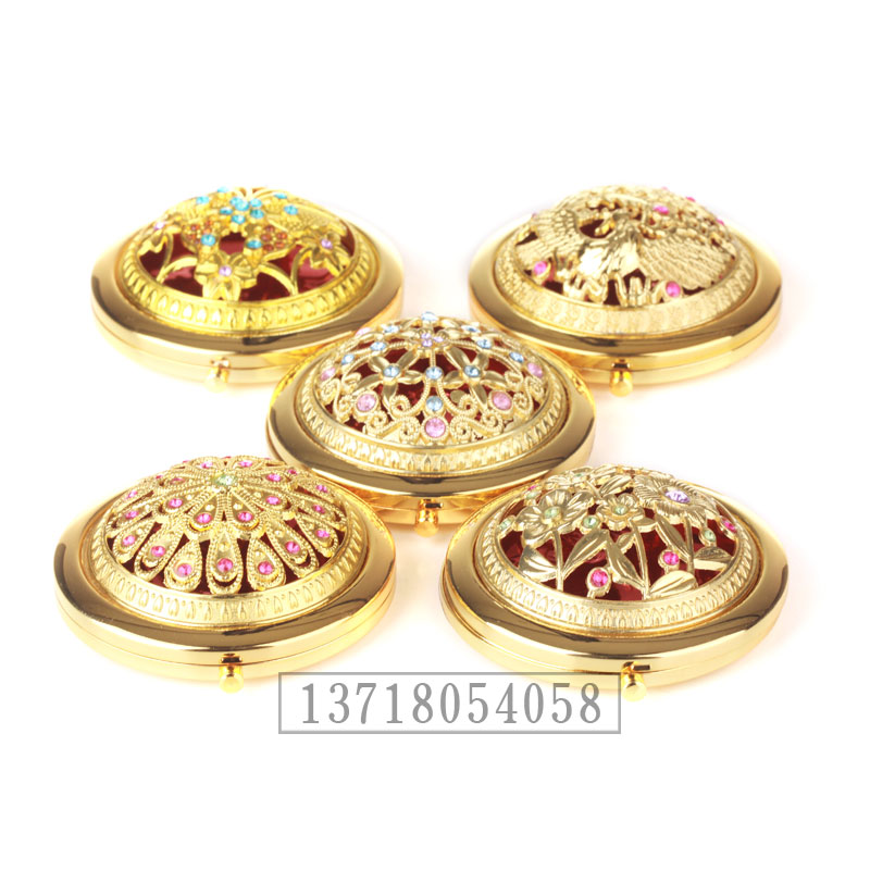 Featured crafts Old Beijing imitation cloisonne makeup mirror small mirror makeup mirror portable classical mirror goddess