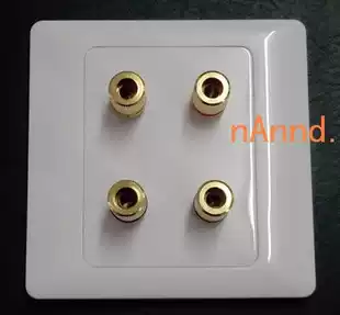 Speaker panel banana seat wiring column Speaker 4 audio socket Four terminals left and right channels