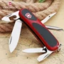 Victorinox Swiss Army Knife Delemont Series Thế hệ mới Red Black Không trơn trượt Kẹp cắt Saber ngoài trời dao gấp đa chức năng