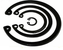 Real shot of M11 shaft retaining ring outer retaining spring shaft clamp 11mm with 11mm diameter optical axis chrome-plated rod