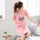 Áo ngủ nữ mùa hè cotton phiên bản Hàn Quốc của sinh viên tươi có thể mặc đồ ngủ gợi cảm cỡ lớn lỏng lẻo Xiêm dịch vụ tại nhà