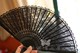 Today only, super exquisite double-layered lace fan, Japanese-style folding fan with bamboo handle, folding fan for women