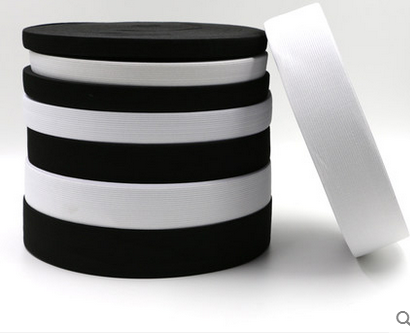 2cm3cm elastic band elastic band oak with black and white color flex pants belt rubber with DIY clothing accessories