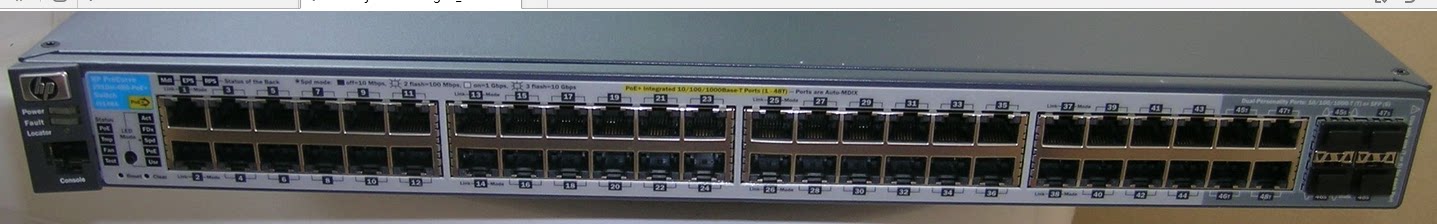 HP ProCurve 2910al-48G-PoE switch J9148A with packaging 