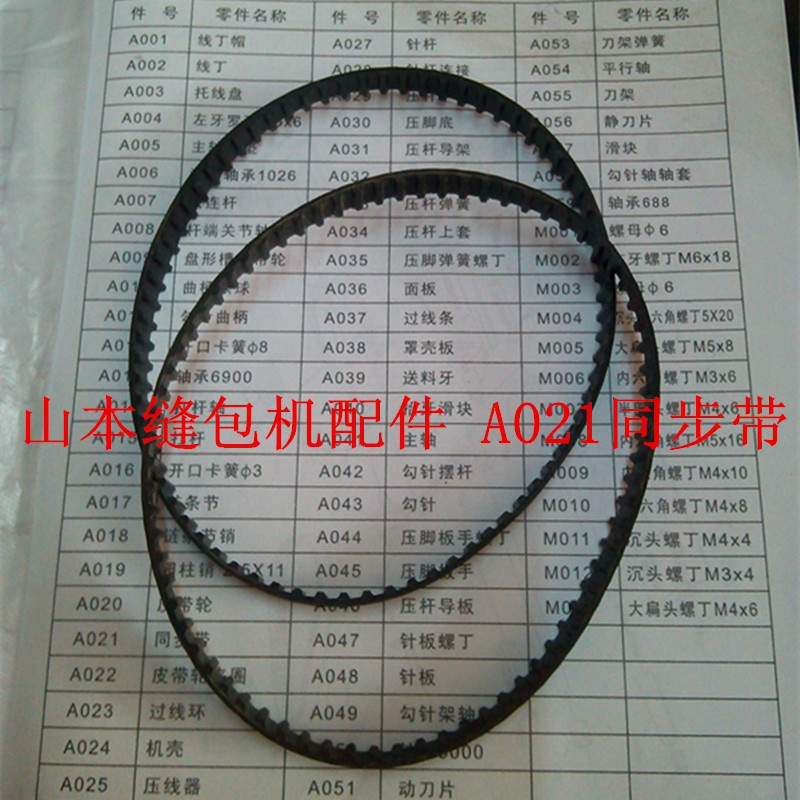 Portable sewing machine Mountain Bend Sewn Charter accessories Synchronous belt 021