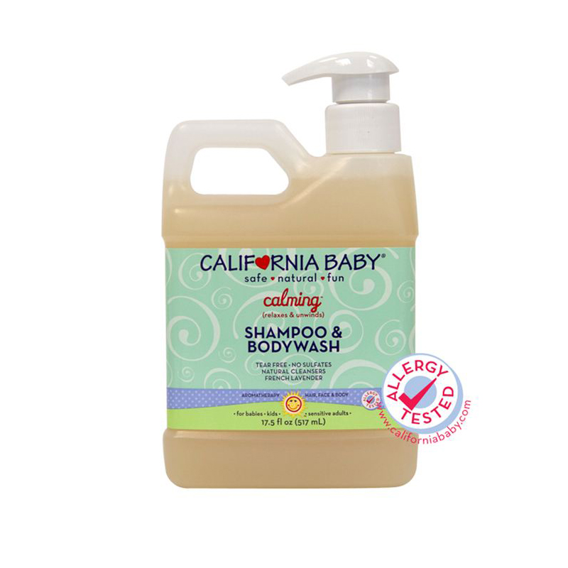 美国原装California Baby加州宝宝镇静舒缓婴幼儿沐浴洗发露517ml