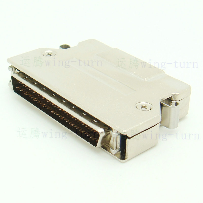 Yunteng MD68M-AL SCSI connector high density HPDB68 core wire male iron shell plug