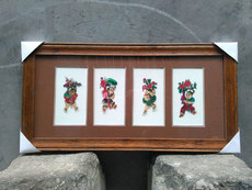 Театр теней 陕西皮影 四季平安 大镜框 装饰画