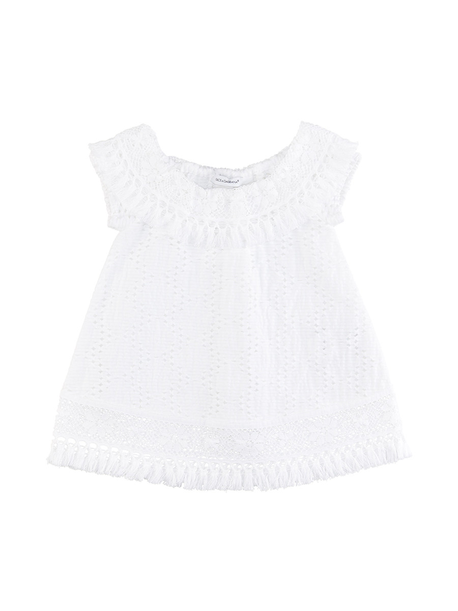 Dolce&Gabbana 白色镂空蕾丝连衣裙