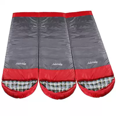 Sleeping bags outdoor camping spring, summer and autumn thickened camping envelopes to keep warm spring lovers adult sleeping bags sprayed with glue and cotton seeds
