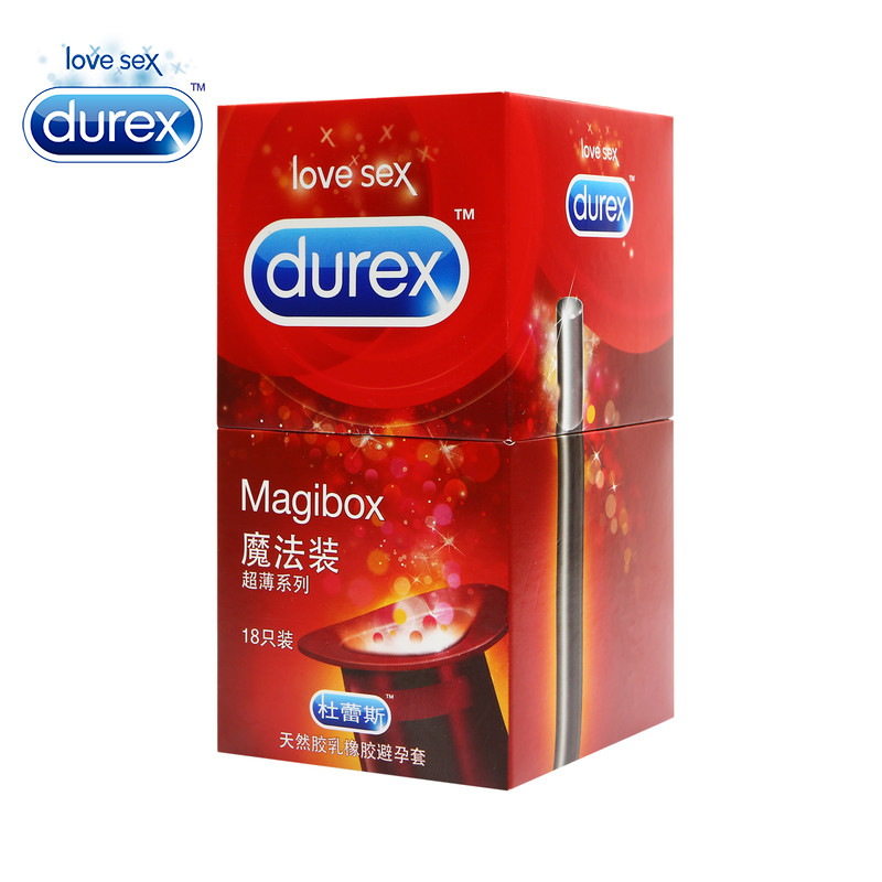 杜蕾斯避孕套四合一魔法装18只 安全套热感超薄情趣成人性用品byt