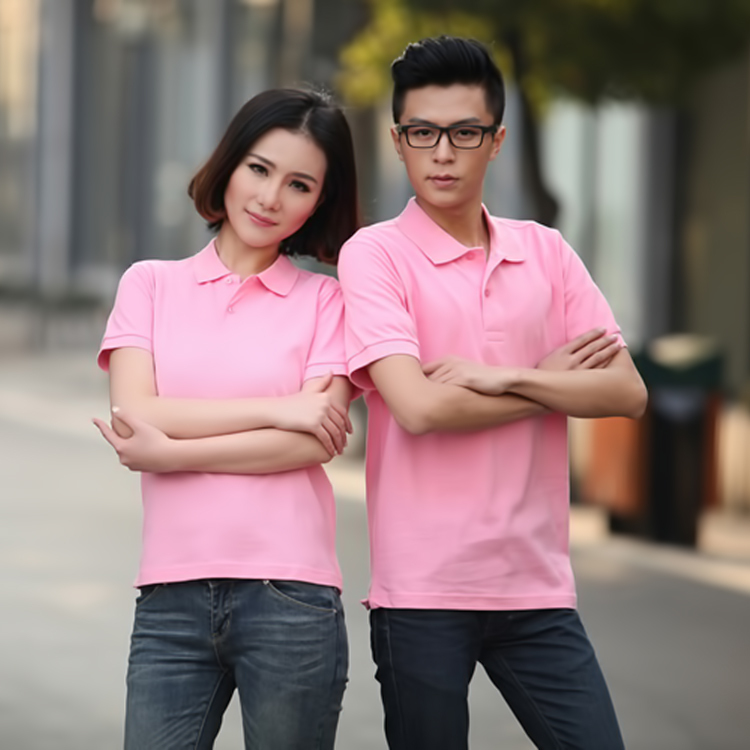 Solid Color King 1Ac03 Unisex Polo Shirt, Solid Color Pure Cotton Loose Fit, Pure Cotton Promotional Cultural Shirt, Work Uniform