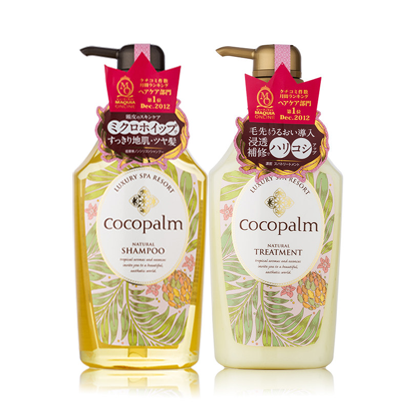 【天猫超市】日本进口可可佳人COCOPALM无硅油洗发水护发素套装