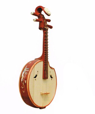 ZCH-R016 A century-old brand Zhang Changhe Zhongruan boutique professional mahogany shell carving Qingshui Zhongruan