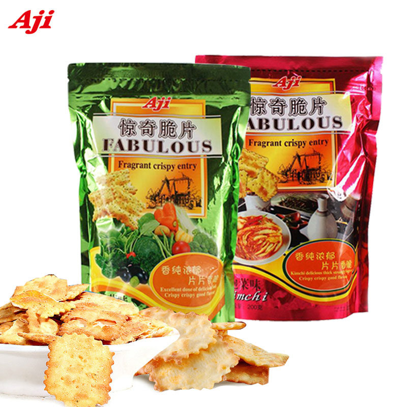 【天猫超市】Aji惊奇饼干超值２包套装 鲜绿蔬菜/韩式泡菜 $
