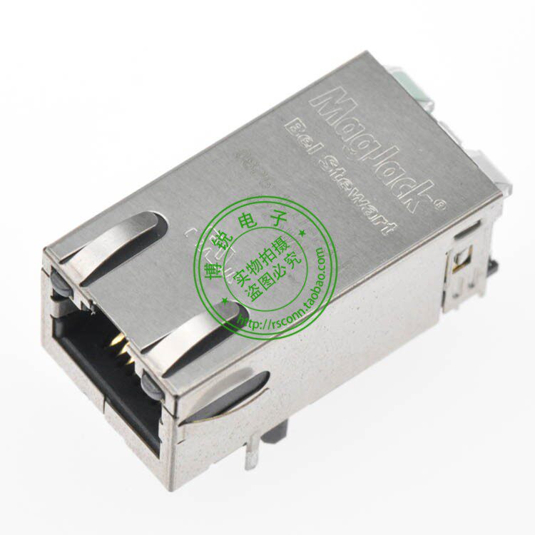 MagJack BEL Stewart RJ45 Network Socket with Gigabit Filter 0826-1L1T-23-F