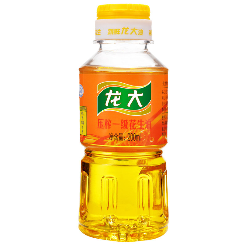 【天猫超市】龙大压榨一级花生油200ml 物理压榨 食用油 滴滴醇香