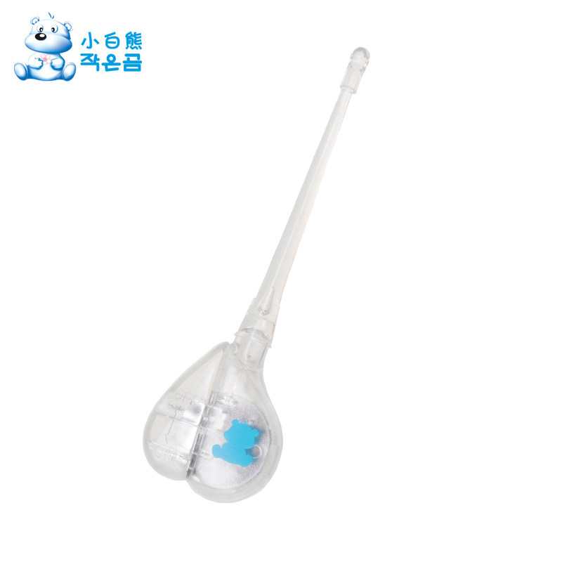 小白熊LED发光掏耳宝 婴幼儿硅胶软头挖耳勺 宝宝掏耳勺 HL-0694